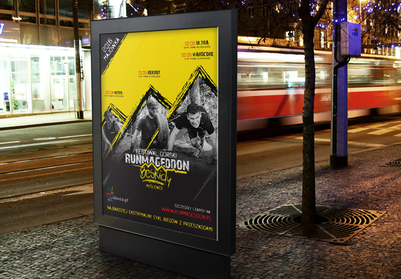 Projekt graficzny plakatu Runmageddon Games 